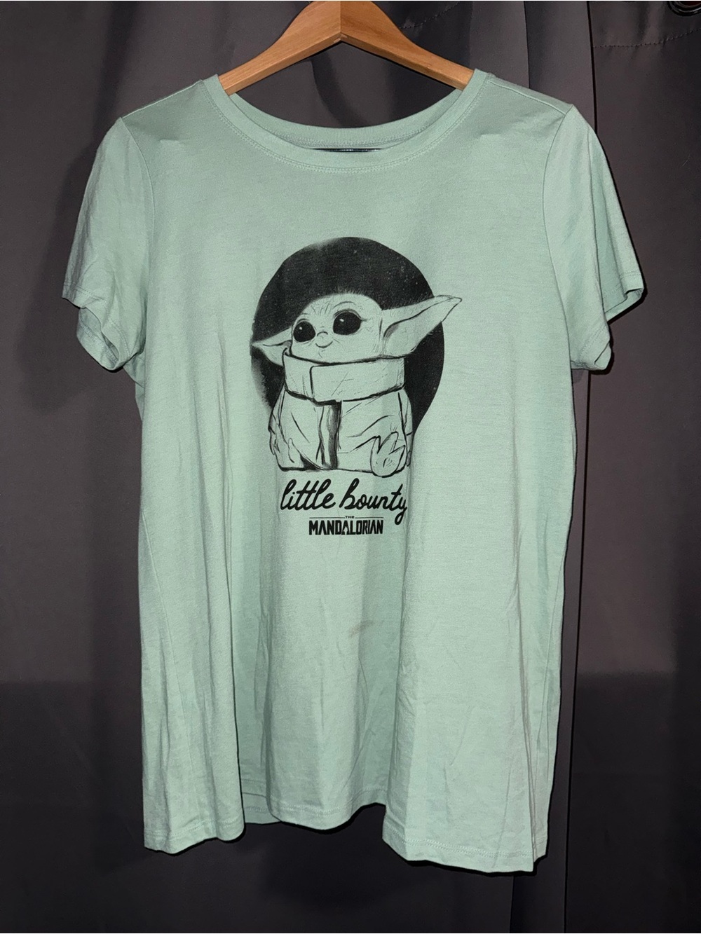 The 'Little Bounty' Baby Yoda Mint T-Shirt